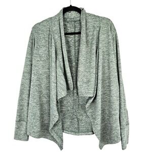 Nike Dri-Fit Heathered Gray Cardigan Sweater Top Women's Size XS